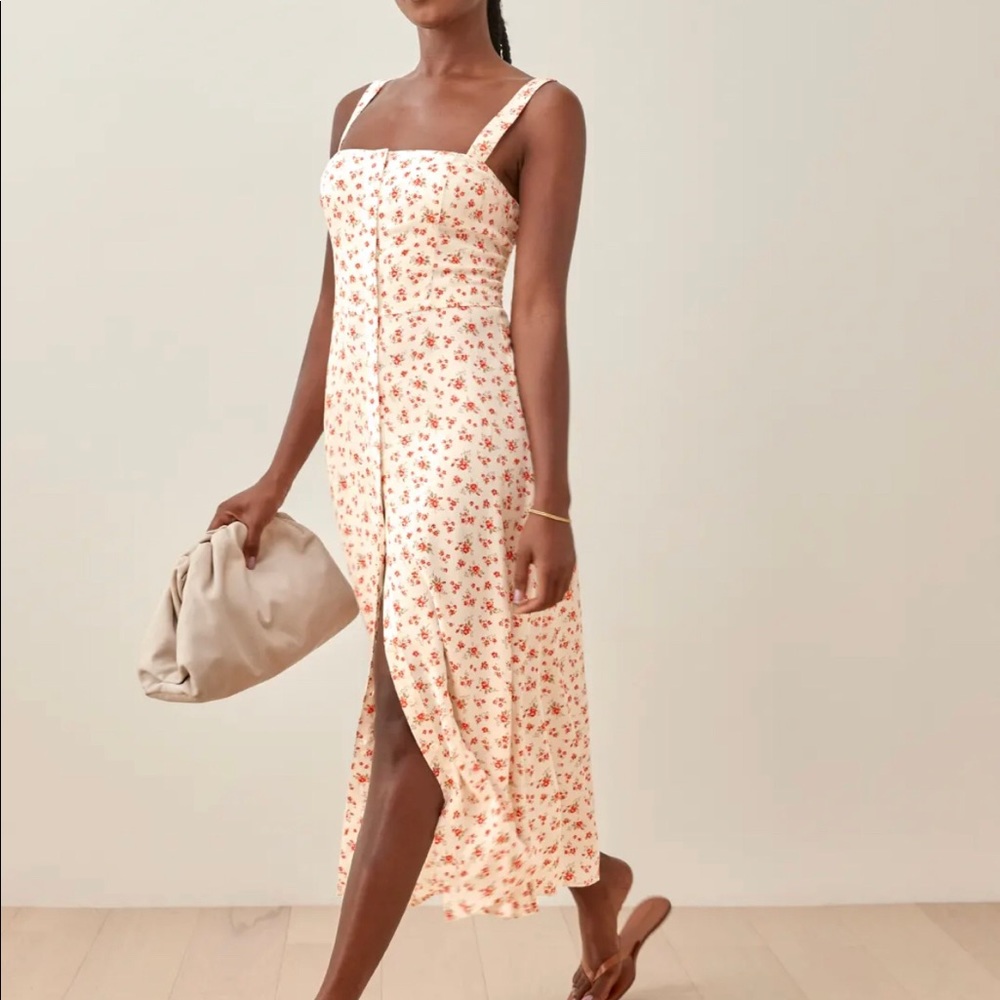 Reformation NWT! midi dress with floral pattern